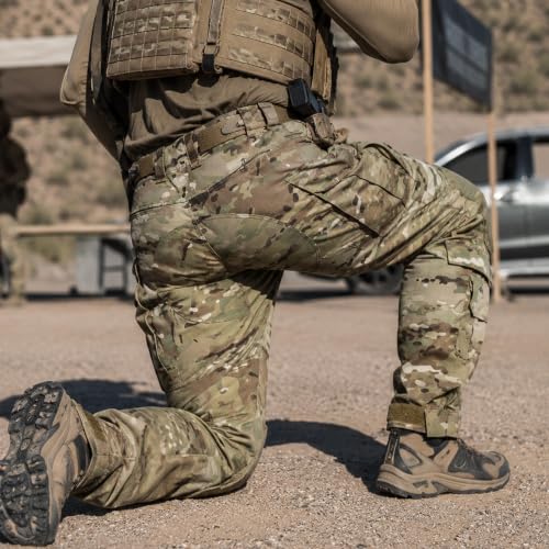 Men's Tactical Combat Suit Set - Large Multicam Military Uniform with Knee Pads