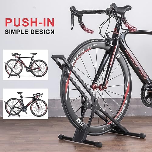 CHEPARK 3 Bike Floor Stand Rack - Indoor Bicycle Storage for 20-29" Mountain & Road Bikes