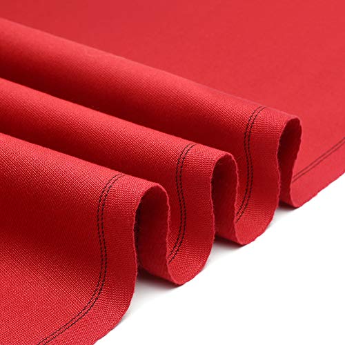 8ft Pool Table Cloth Set - Red, Professional Speed & Control Felt for Billiards