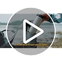 Grey Oversized Hammock Camping Chair with Adjustable Support & 400lbs Load