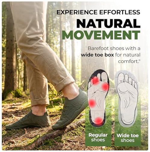 Hike Footwear Comforto Max – Ultra-Stretching & Soft Barefoot Shoes | Lightweight Non-Slip & Zero-Drop Sole Summer Boots | Minimalist Comfortable Walking Shoes for Women Men Black