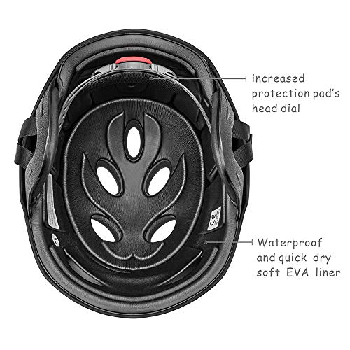 Matte Deep Black Adult Kayaking Wakeboarding Helmet - Large