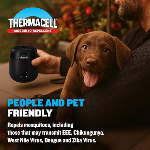 Charcoal Thermacell E-ZoneGuard Mosquito Repellent 2-Pack Rechargeable Outdoor Patio