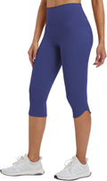 Baleaf Women's High-Waisted Capri Leggings - 17" Tummy Control with Pockets for Yoga & Gym