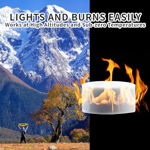Solid Fuel Tablets Fire Starters 42 pcs 15g for Indoor Outdoor Cooking & Camping