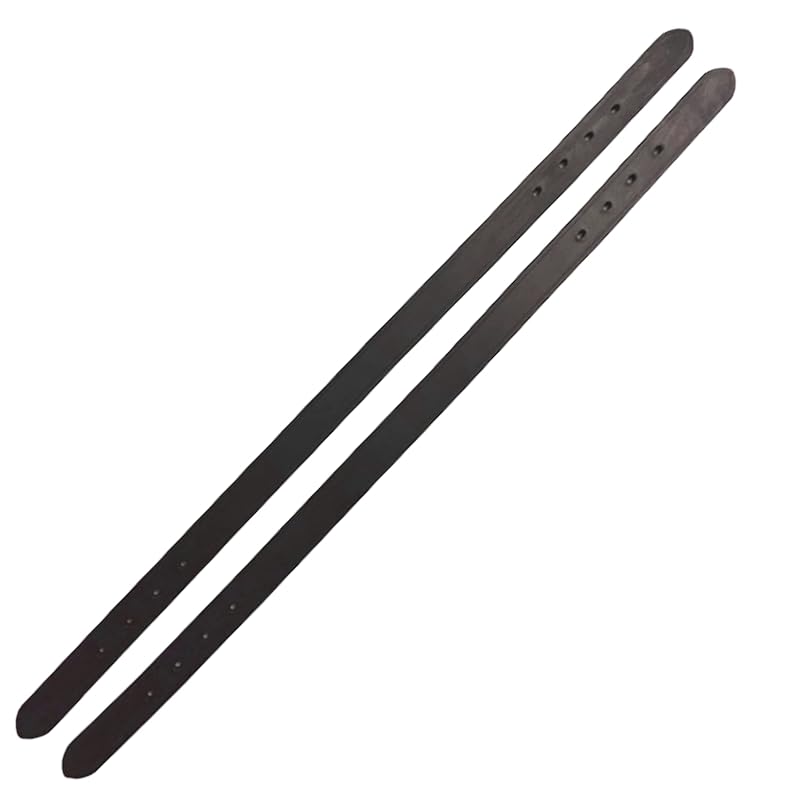 Replacement Leather Crown Strap for Breakaway Halter — 24 in, 1 in Wide, Brown (2-Pack)