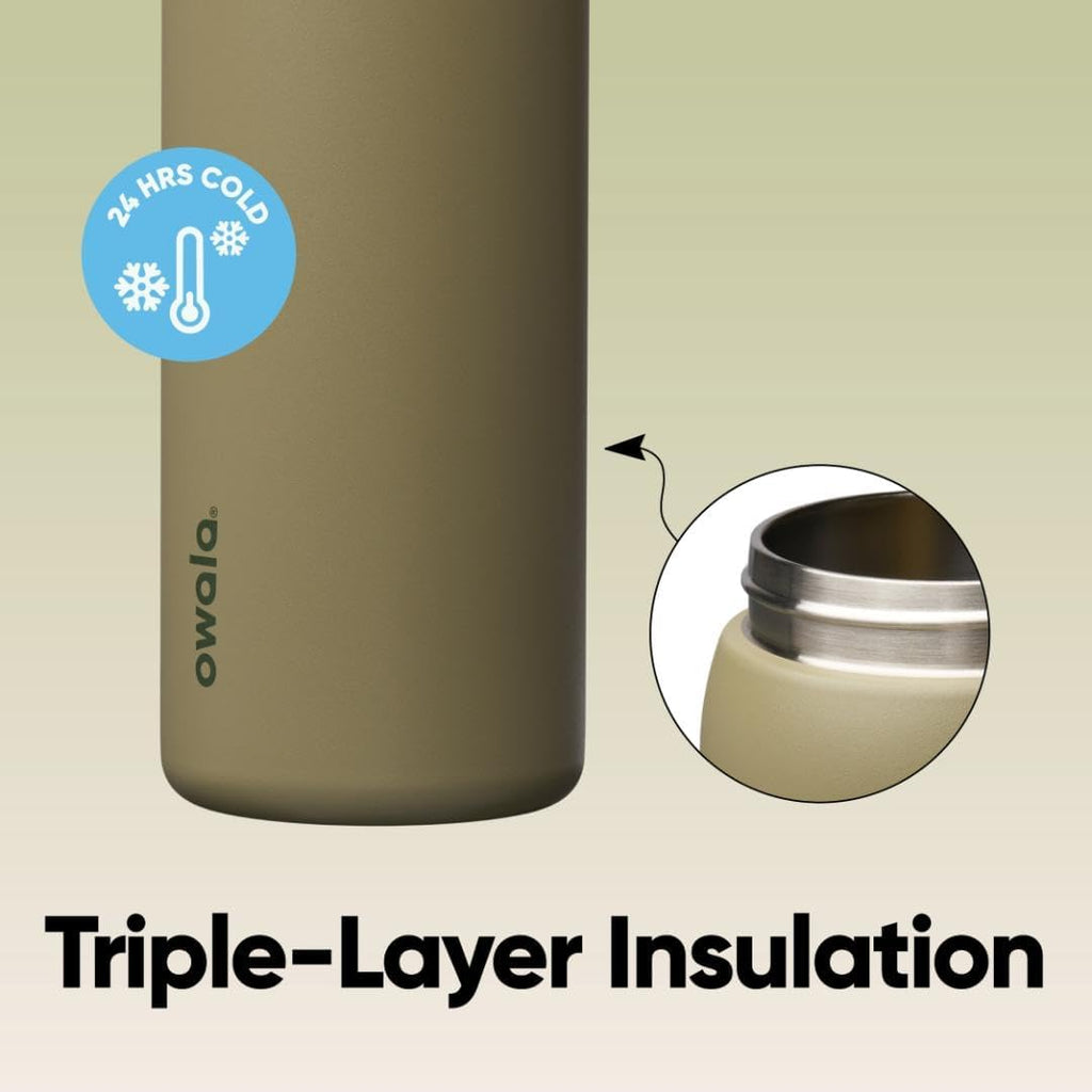 Owala FreeSip Insulated Stainless Steel Water Bottle - BPA-Free, 32 Oz, Perfect for Travel - Off Road