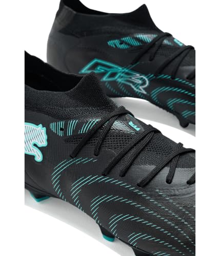 Soccer Cleats for Men - Future 9 Match Firm Ground & Artificial Turf - Red / Black/Intense Mint/Puma White - Size 9