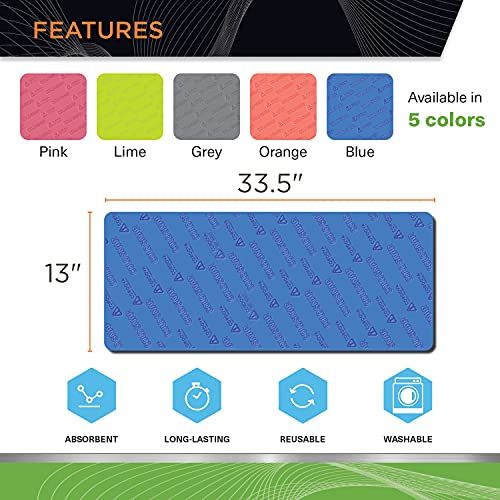 Cordova CT500 Coldsnap Cooling Towel Gray 33.5 x 13 Inches Super Absorbent