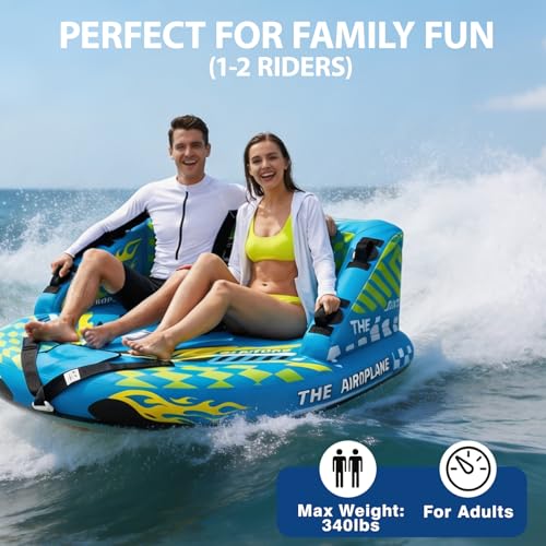 Heavy Duty Towable Tube for Boating - 2 Person Sofa Style Water Toy