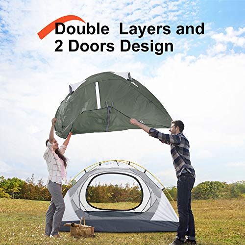 2-Person Lightweight Camping Tent - Waterproof Backpacking Shelter