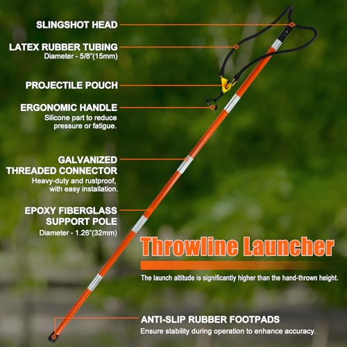 Basic Arborist Slingshot Throw Line Rope Launcher - Portable Rope Placement Tool