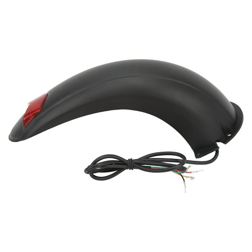 Topyond Electric Scooter Rear Fender - 10 Inch Mudguard With Red Light Lamp, Splash Guard Replacement Accessory