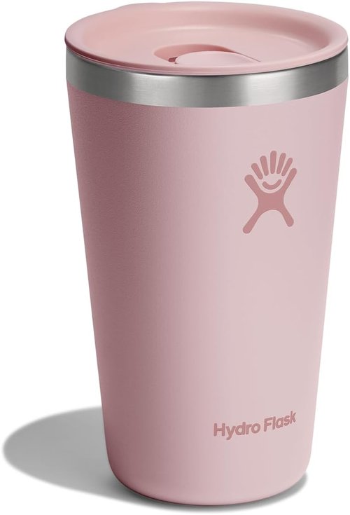 Hydro Flask Insulated Travel Mug - 16 Oz Stainless Steel Coffee Cup in Trillium Pink