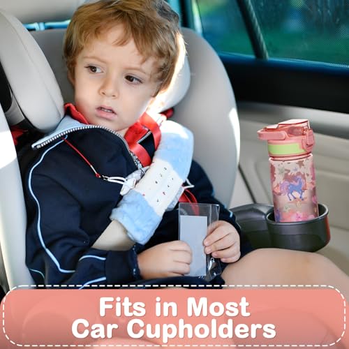 Kids 16 oz Water Bottle with Straw for School - Unicorn Variation