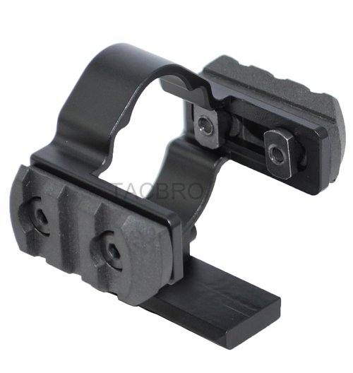 TACBRO Anodized Aluminum Band Bottom Rail for 10/22 1022 with Complimentary 2 Pcs Polymer Rails (Black)