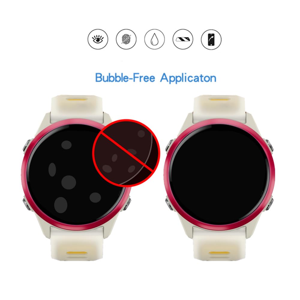 MIHENCE Screen Protector Compatible for Garmin Forerunner 570-42mm / Venu 4-41mm Smartwatch, HD TPU Protective Film (6PCS)