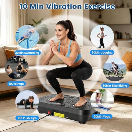 Bigger PowerFuel Large Vibration Plate Exercise Machine for Lymphatic Drainage