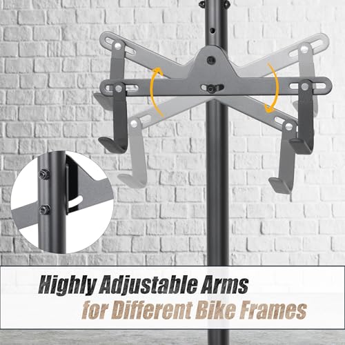 2 Bike Bicycle Floor Storage Stand - Vertical Garage or Apartment Rack