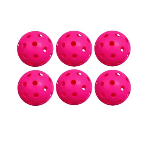 Kerozoo Neon Pink Pickleball Balls Outdoor Indoor 40 Holes -TPE Material Durable High Bounce USAPA Approved - True Flight Tournament Pickleballs - 12Pack - Gifts for Dad, Mom, Players, and Friends
