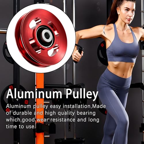 Premium 12-Piece 90mm Aluminum Pulley Wheel Set for Cable Machines & Home Gyms