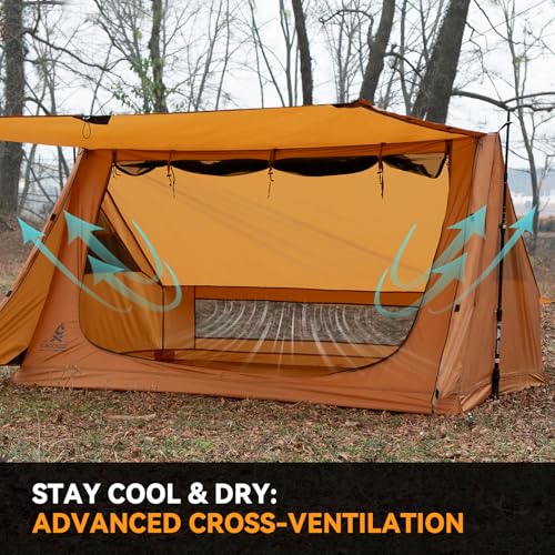 Ultralight Solo Backpacking Tent - Waterproof Bushcraft Shelter for Camping