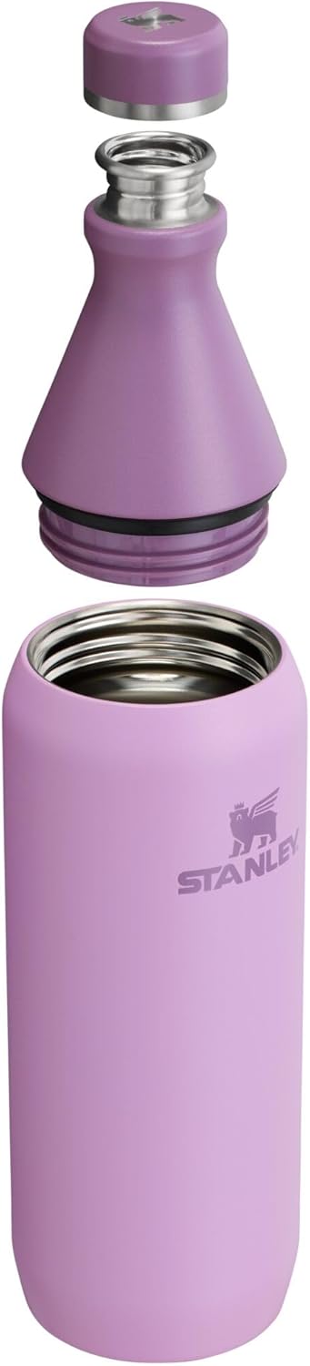 Stanley All Day Slim Bottle 20 oz - Insulated Stainless Steel with Leakproof Twist-On Lid | Lilac