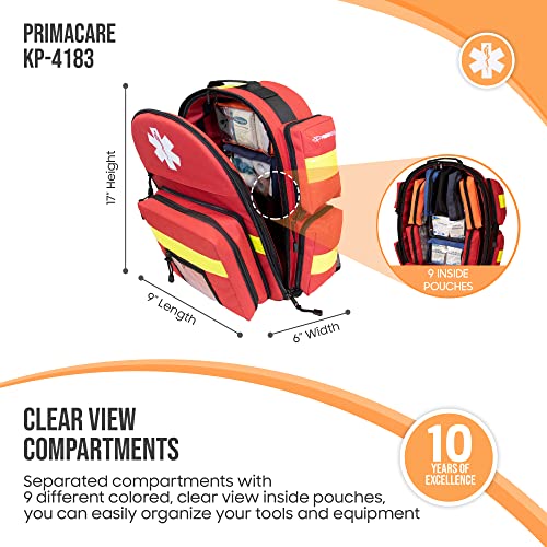 Trauma Emergency Medical Backpack for O2 Tank and Supplies - Tactical First Aid Bag
