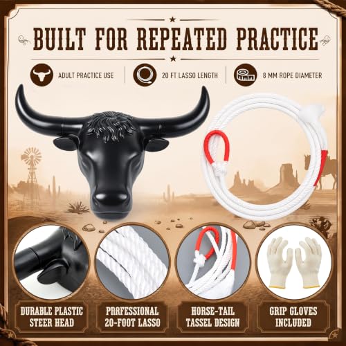 20-Inch Roping Dummy Set with Bag | Calf Roping Practice Kit for Beginners