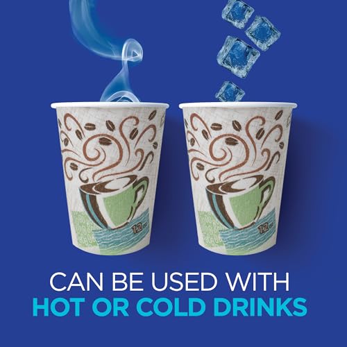 Georgia-Pacific Dixie PerfecTouch 12 oz Insulated Paper Coffee Cups, 1000 Pack