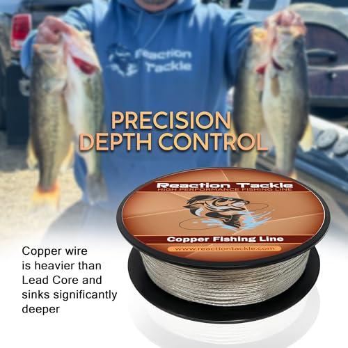 45LB Copper Fishing Line Trolling Wire - 600ft Corrosion-Resistant, Thin & Smooth