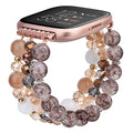 Beaded Elastic Bracelet for Fitbit Versa 2 - Handmade Women’s Watch Band