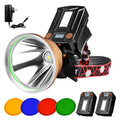 G500 20W Rechargeable LED Headlamp with Dual Batteries - Waterproof Hunting & Camping Light