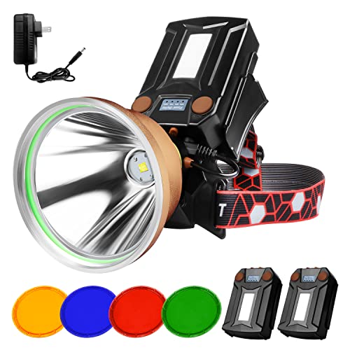 G500 20W Rechargeable LED Headlamp with Dual Batteries - Waterproof Hunting & Camping Light