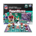 Teenymates NFL 2025-26 Advent Calendar with 24 Team Color Action Figures, Holiday Countdown