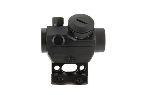 Lancer Tactical 1x30 2MOA Mi-cro Red Dot Sight 1x25mm Reflex Sight Waterproof & Shockproof & Fog-Proof Red Dot Scope, Mini Riflescope with 1 inch Riser Mount, Black.