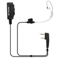 Retevis Walkie Talkie Earpiece with Mic, Big PTT Headset with Long Wire, 2 Pin, for RT22 RT68 RT21 H-777 RT86, Compatible with Pxton Baofeng BF-888S Kenwood 2 Way Radio, Two Way Radio Headset(1 Pack)