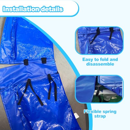 Blue 14FT Waterproof Trampoline Spring Cover Pad Replacement No Holes