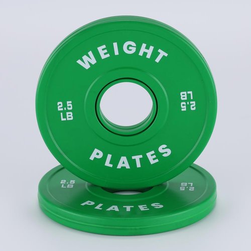Kselythan 2" Rubber Bumper Weight Plates (Pairs/Single 1.25-55 Lbs) - Change Weight Plates Set 2 in Colored Fractional Weight Plates for Weightlifting,Home Gym Strength Training