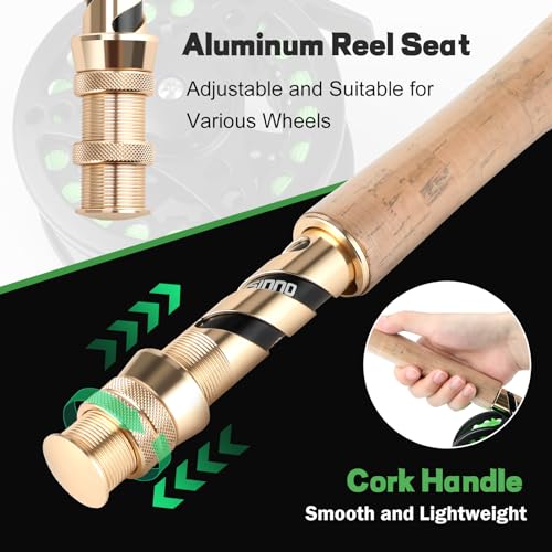 Fly Fishing Rod and Reel Combo Kit - 5 Wt 9' for Beginners with Accessories