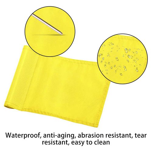 DONGKER Golf Flags,6 PCS 400D Nylon Waterproof Golf Pin Flags for Indoor Outdoor Practice