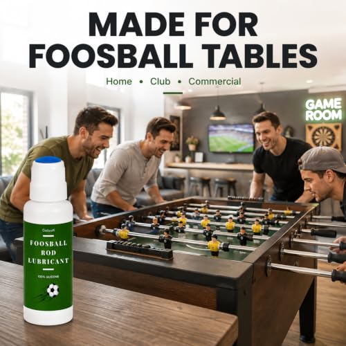 Silicone Foosball Table Lubricant with Built-In Applicator - 2 Oz