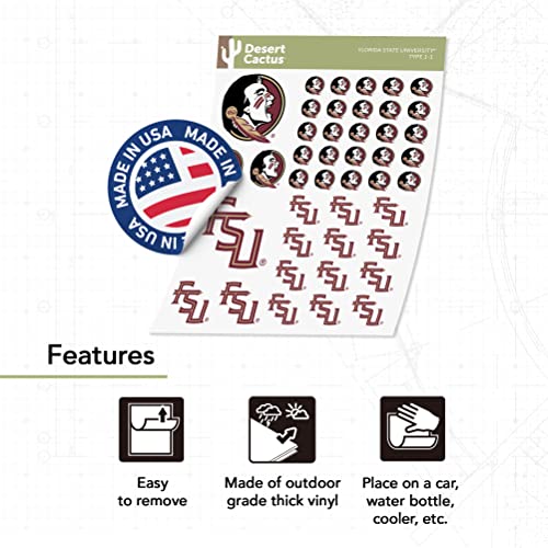Florida State Seminoles Vinyl Sticker Decal - Campus Spirit Fan Accessory