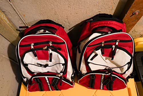 1 Pack Red 72 Hour Emergency Survival Backpack Kit with Water & First Aid