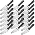40 Pcs Pizza Spatula Pie Server Set Stainless Steel with Plastic Handle Triangular Shovel for Desserts and Pies - Variation 40