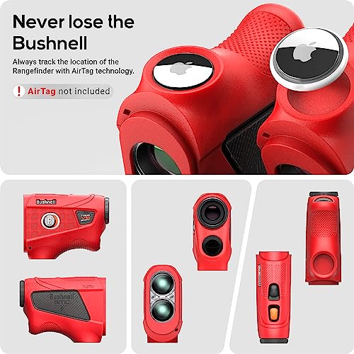TUSITA Silicone Golf Rangefinder Case Compatible with Bushnell Tour V6 Shift - Red