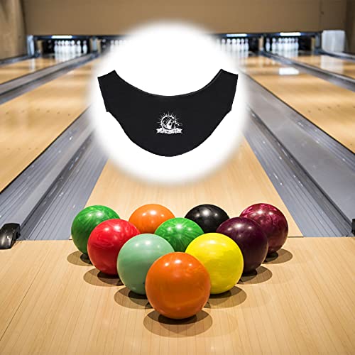 2 Pcs Washable Bowling Ball Cleaner Bags with Towels - Black