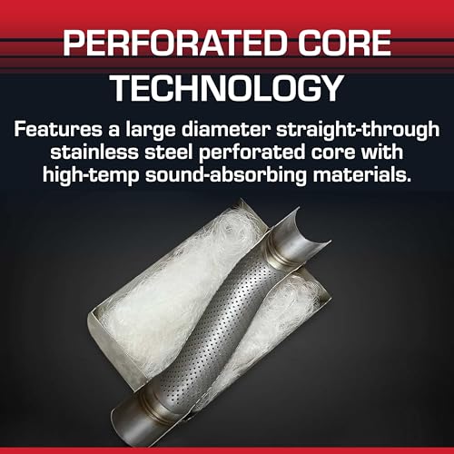Flowmaster 71249 FlowFX Muffler 3-Inch Center In/Out Stainless Steel - Moderate Sound