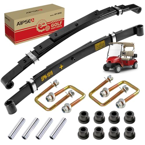 Golf Cart Rear Leaf Spring Kit for EZGO TXT 1994-2009 Heavy Duty 4-Leaf Replacement