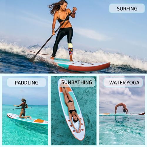 Inflatable Stand Up Paddle Board with Accessories - 10'4" Adult & Youth Water Sport Board